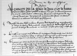 Illustration de Ordonnance de Villers-Cotterêts