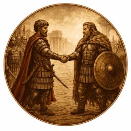 Illustration de Entre monde romain et traditions germaniques